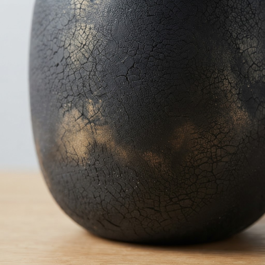 Raku Fire Vase
