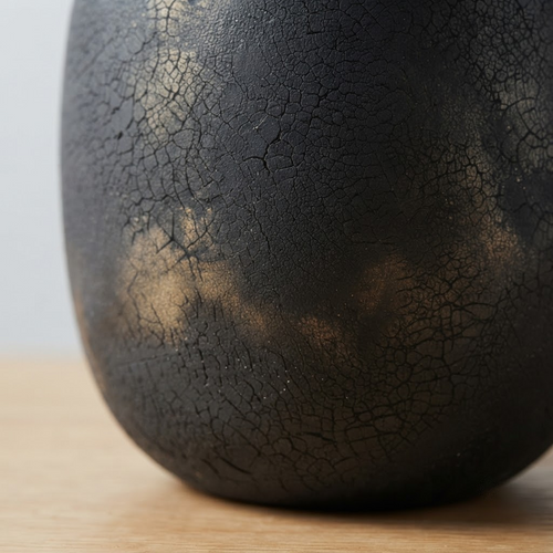 Raku Fire Vase